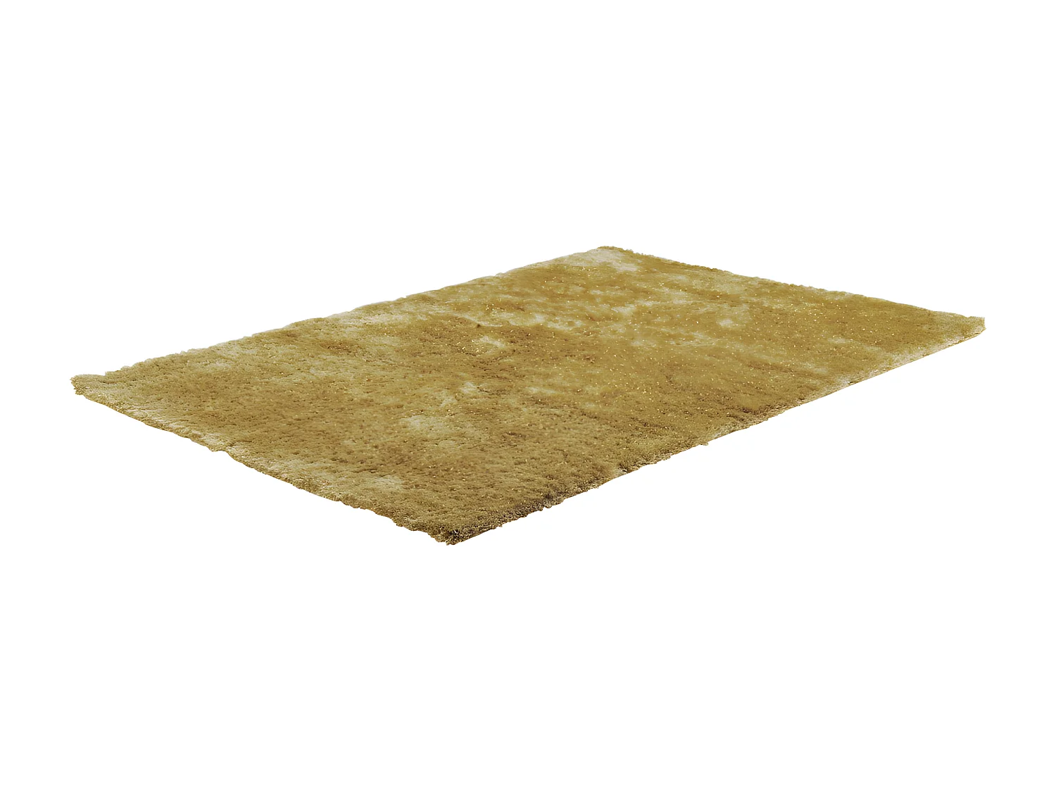 Tapis shaggy à poils longs -160 x 230 cm - Doré - GLITTER