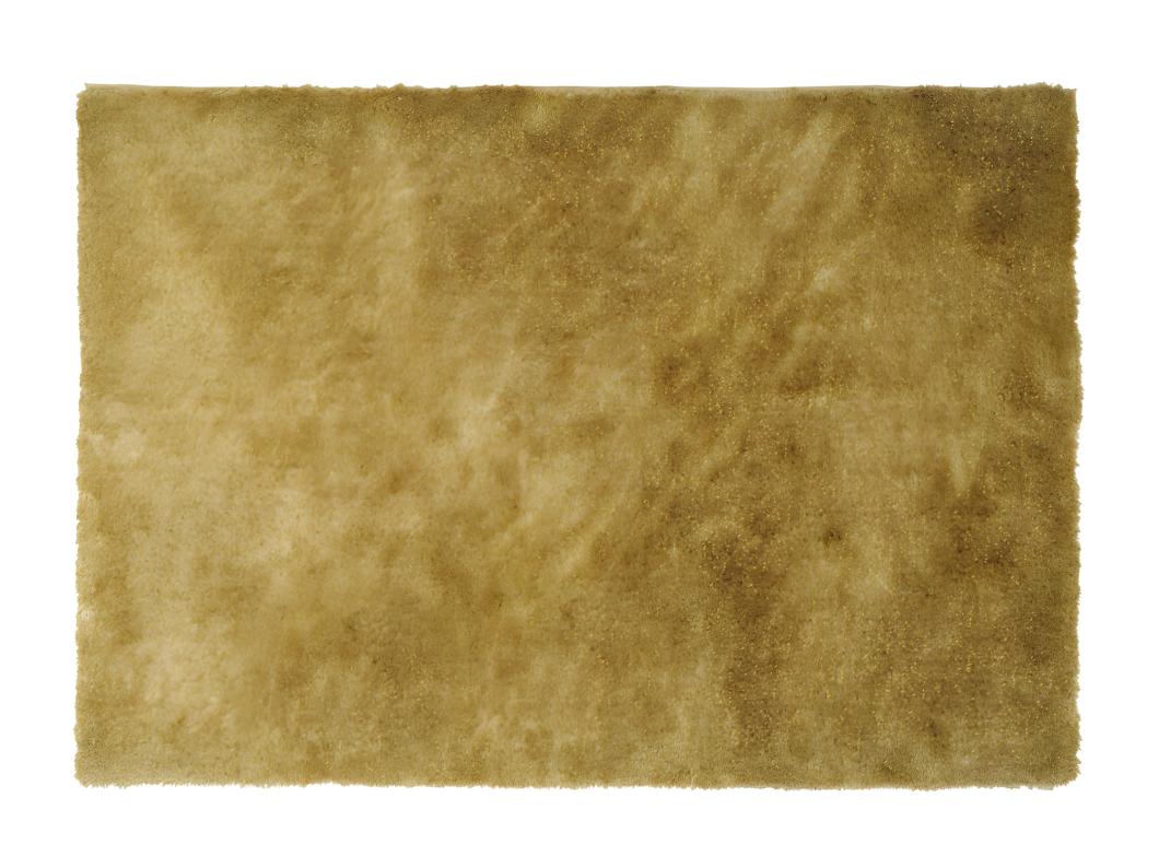 Tapis shaggy à poils longs -160 x 230 cm - Doré - GLITTER