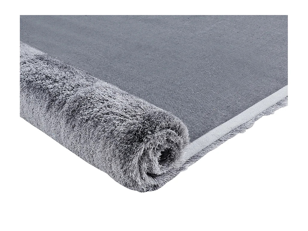 Alfombra shaggy GLITTER 160x230 cm - Plateada