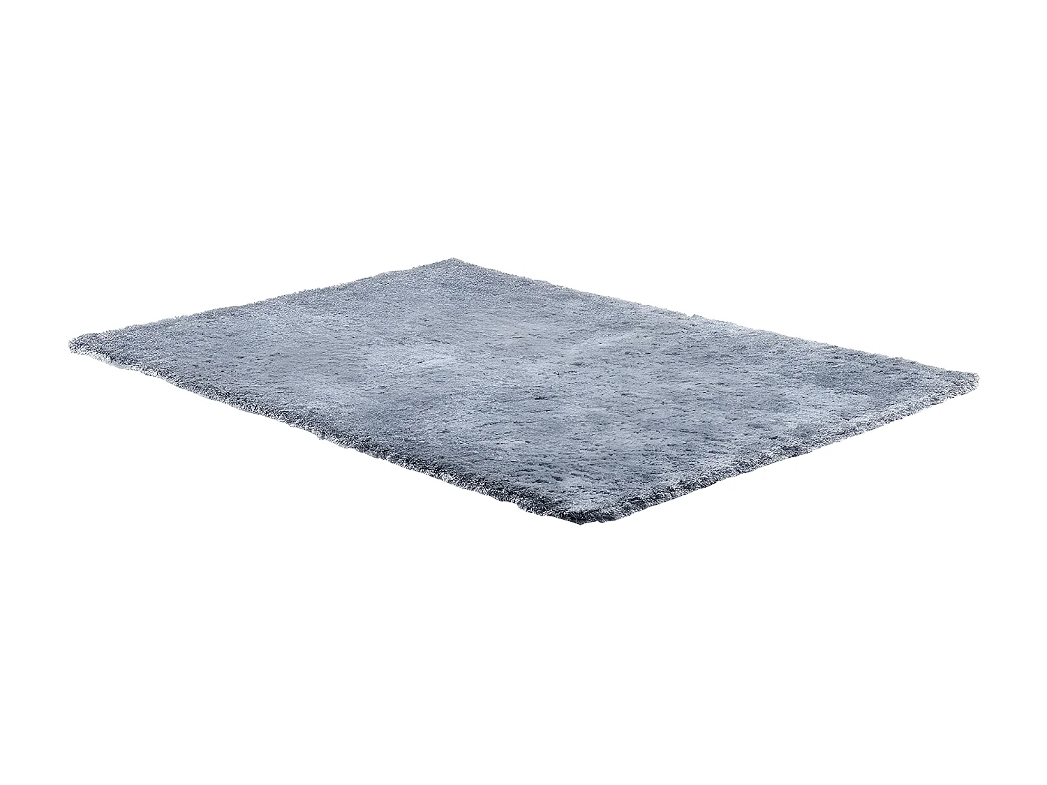 Tapis shaggy à poils longs - 160 x 230 cm - Argenté - GLITTER