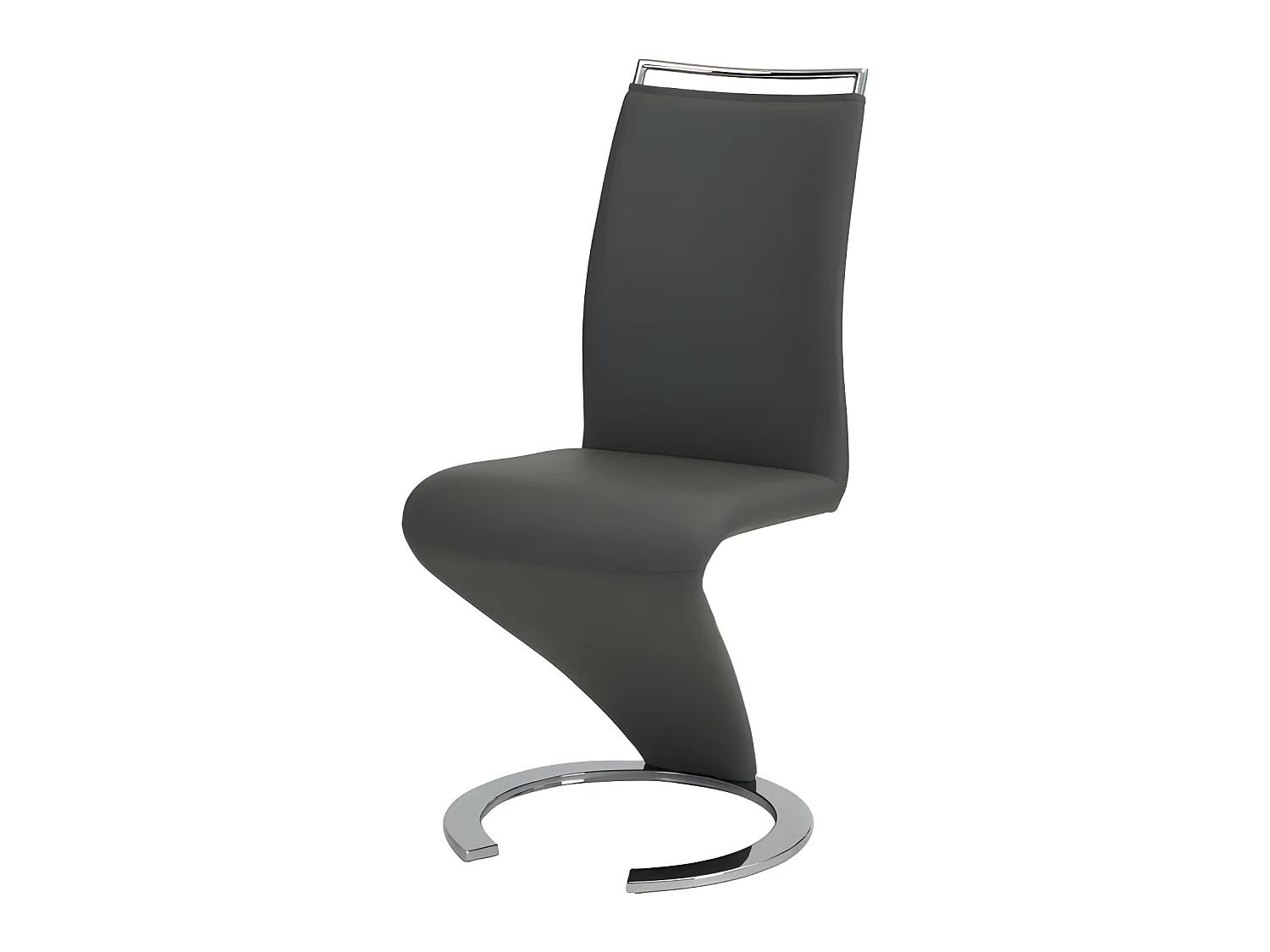Set van 4 stoelen TWIZY - Zwart kunstleer