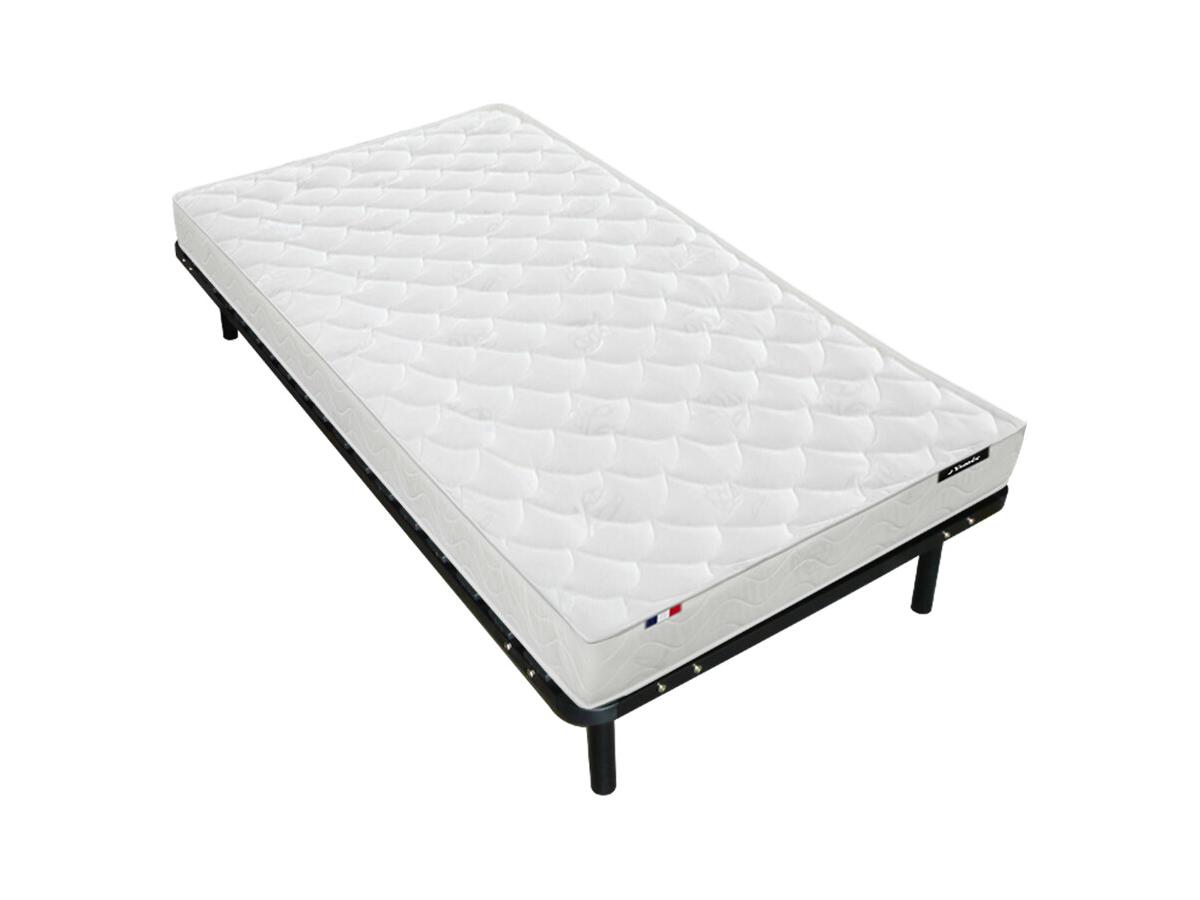 Matratzen-Lattenrost-Set - 90 x 200 cm - Schaumstoffmatratze - Stärke 15 cm günstig online kaufen
