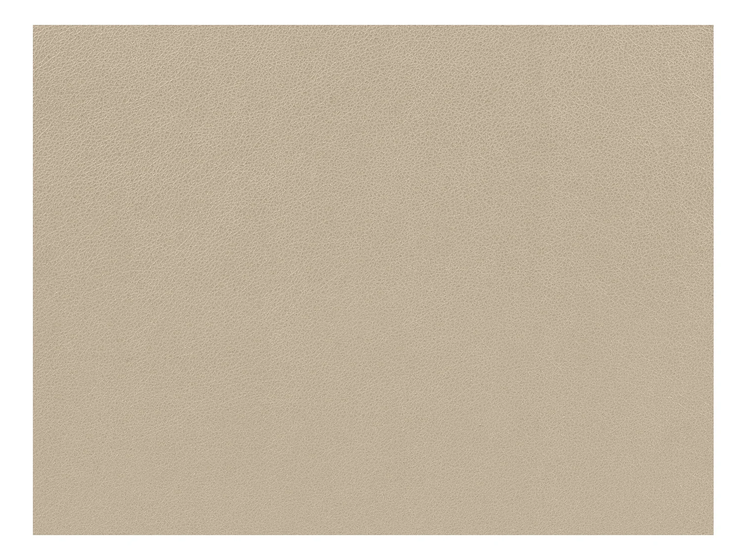 Canapé d'angle droit en cuir beige MISHIMA