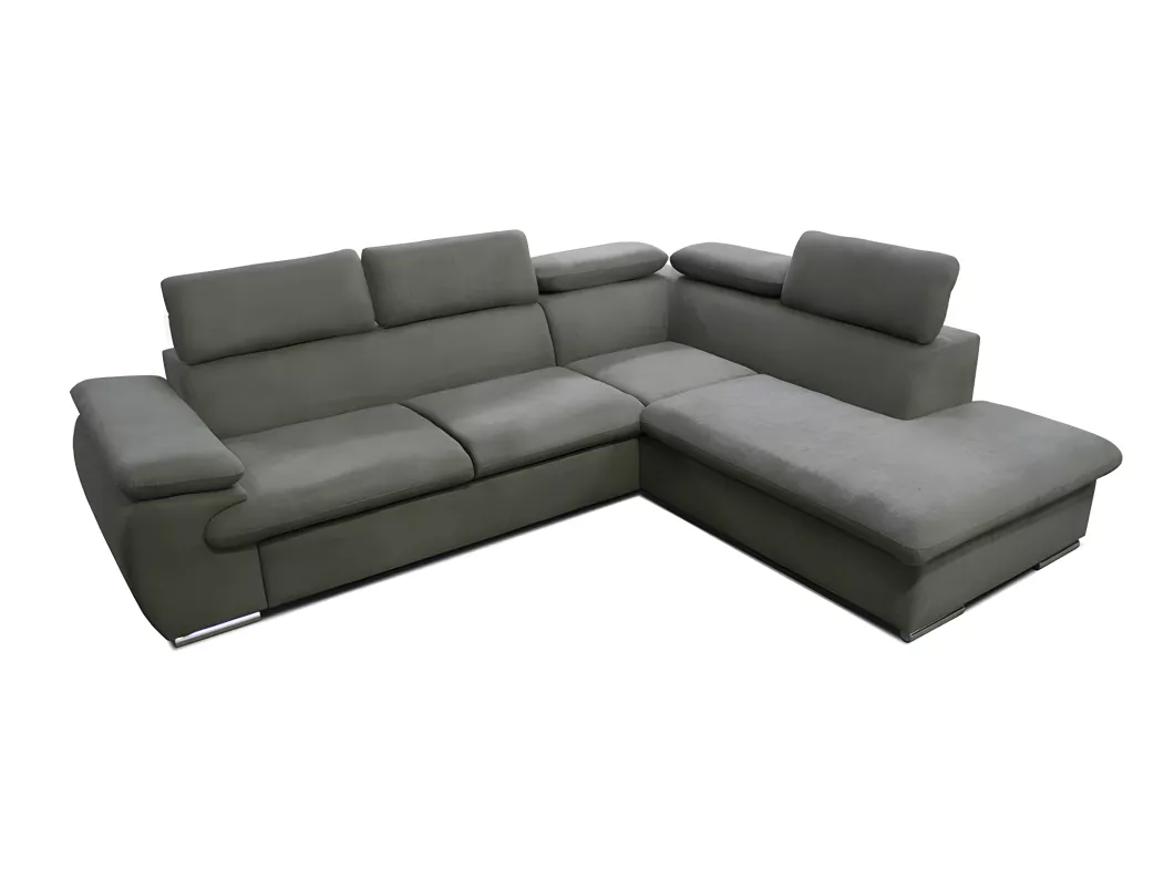 Kauf Unique Ecksofa mit Schlaffunktion & Bettkasten - Ecke Rechts - Taupe - FABIEN