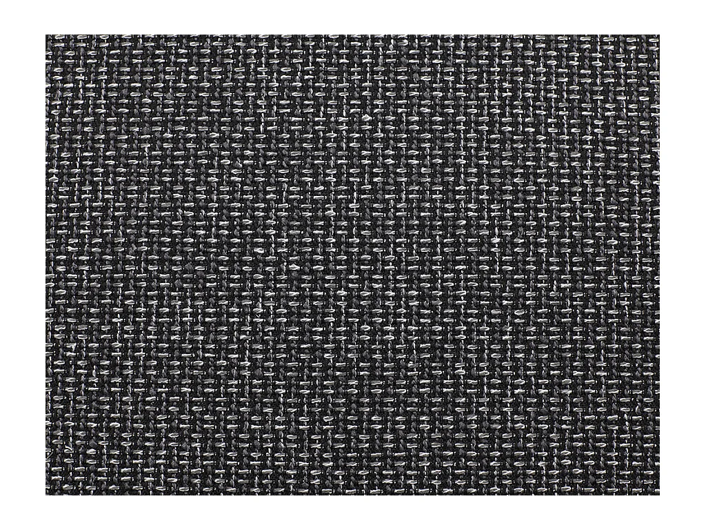 Sofá cama rinconera simétrico de tela y piel sintética RABELAIS - Bicolor gris antracita y negro