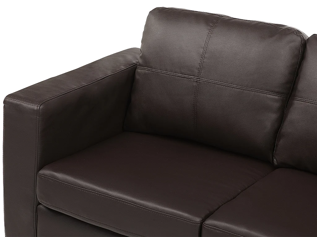 Canapés 3 places et 2 places en simili ACKLEY - Marron