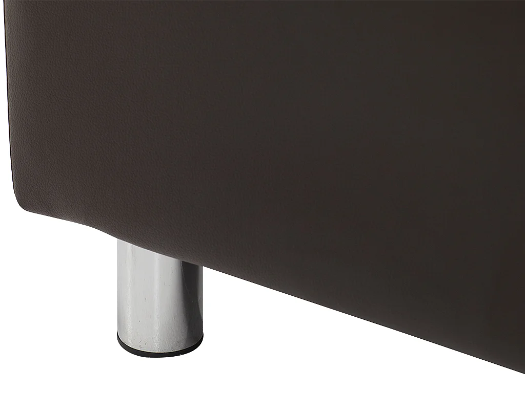 Canapés 3 places 2 places et un fauteuil en simili ACKLEY - Marron