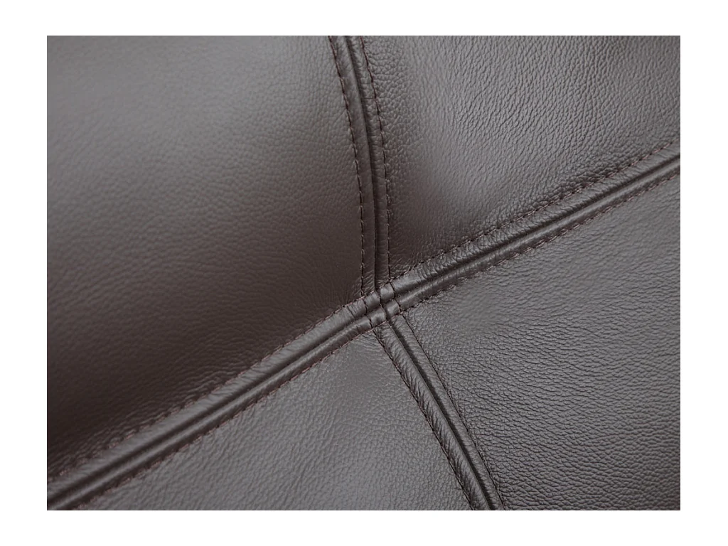 Ledersofa 2-Sitzer - Braun - HAZEL
