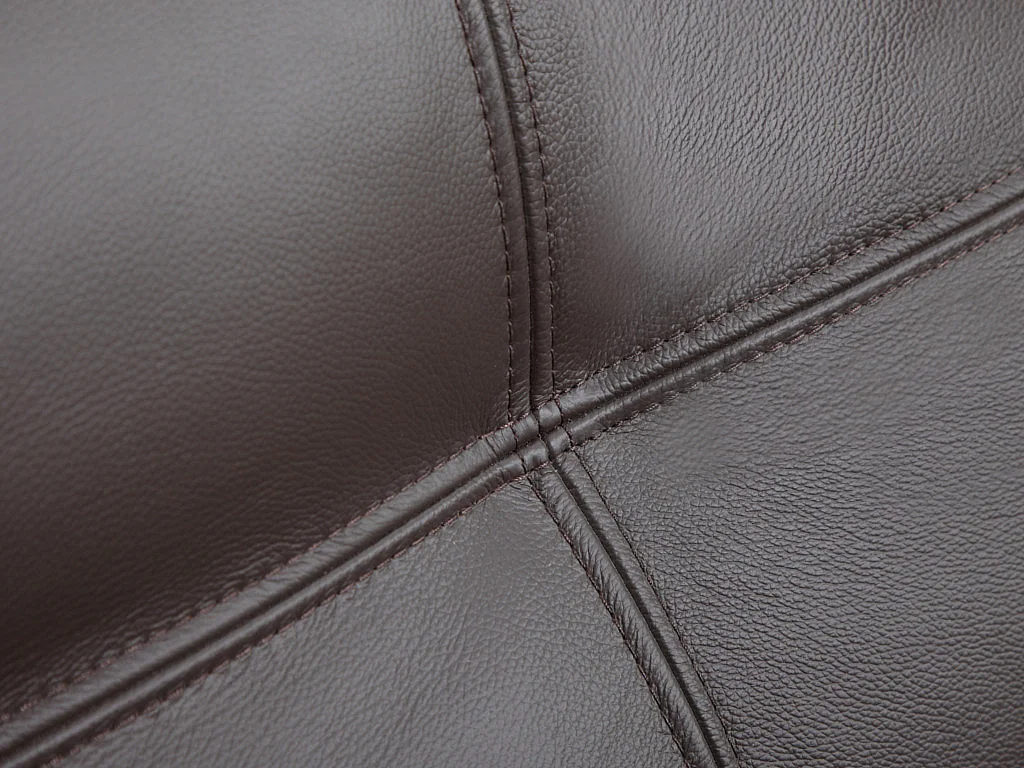 2-sitssoffa brun läder HAZEL