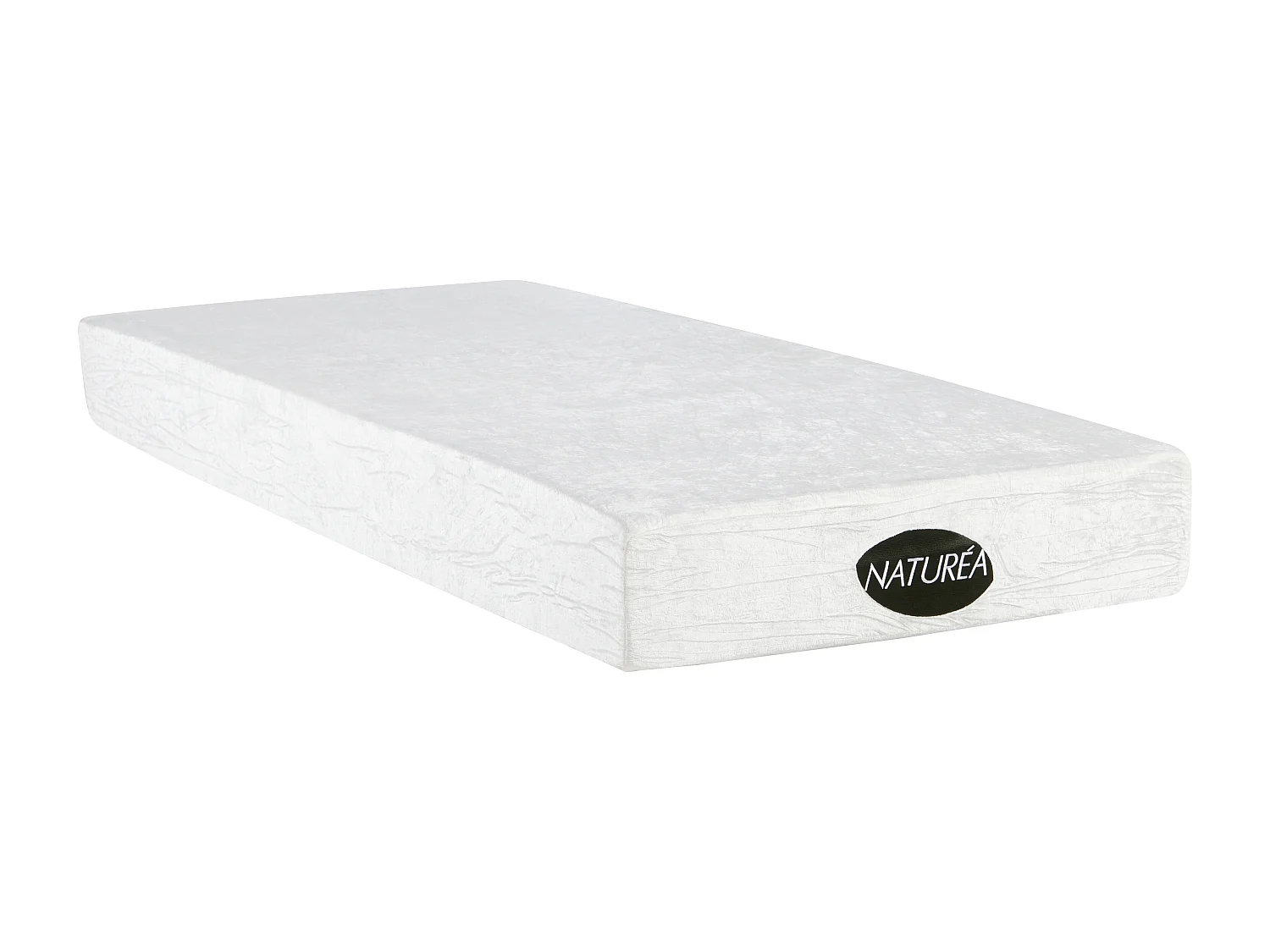 Lit électrique de relaxation tout plots + matelas mémoire de forme et bambou - 2 x 90 x 200 cm - Blanc - LYSIS III de NATUREA