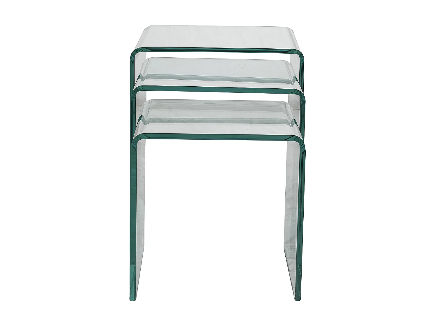 Satsbord MINKA - Klossat glas