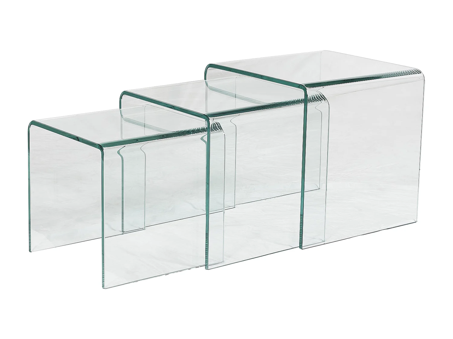 Satsbord MINKA - Klossat glas