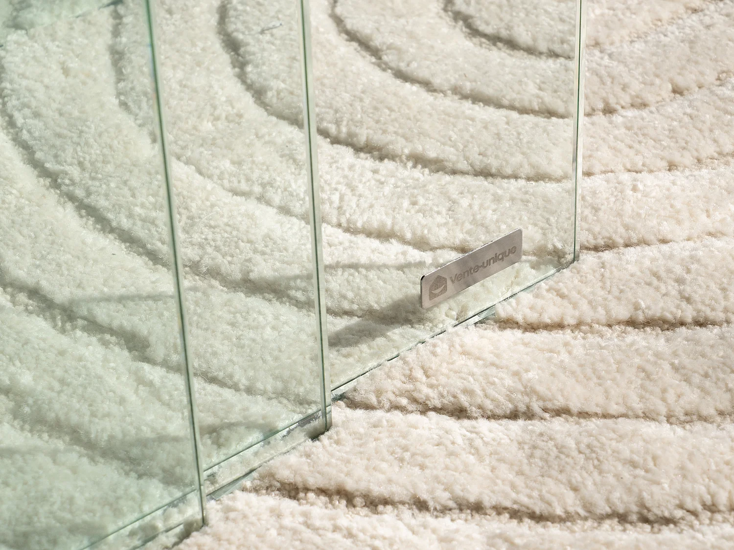 Satsbord MINKA - Klossat glas