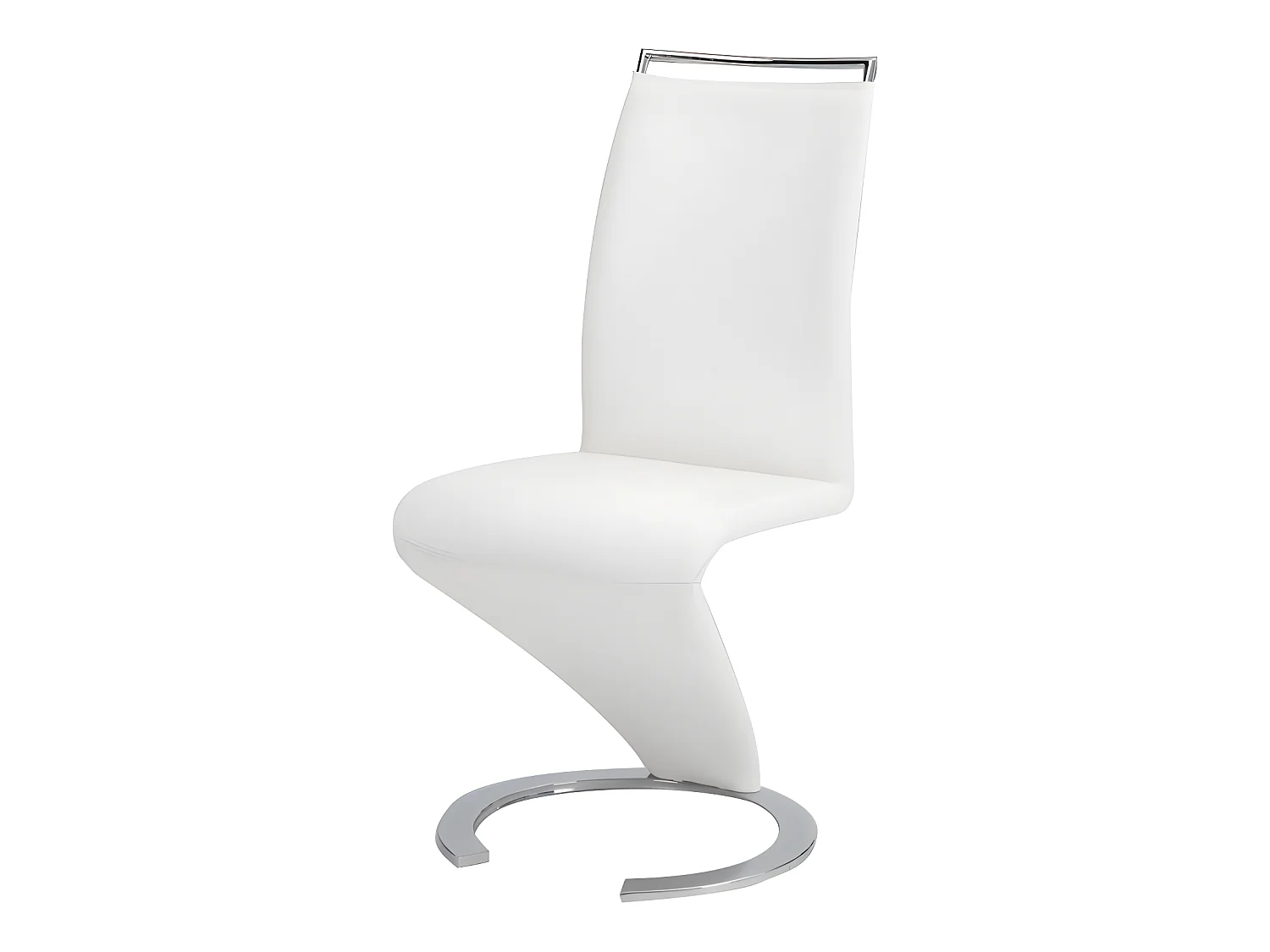 Lot de 6 chaises TWIZY - Simili Blanc
