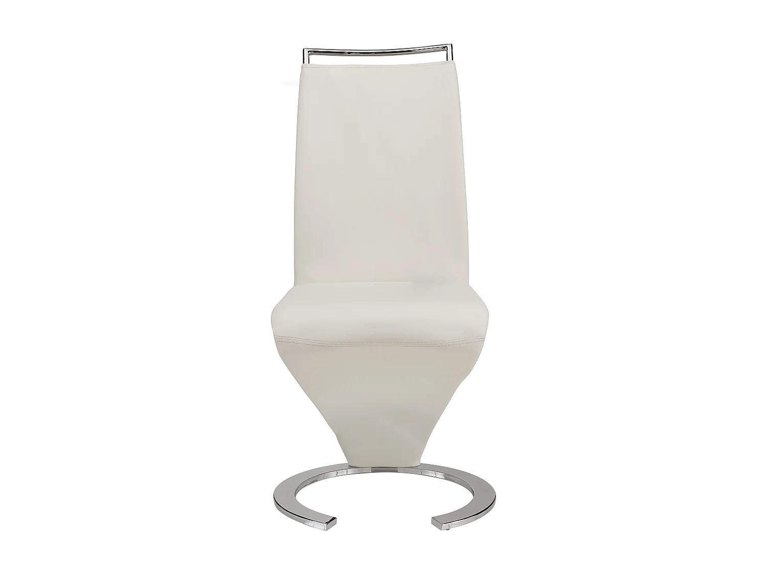 Lote de 6 cadeiras TWIZY - Pele sintética Branco 