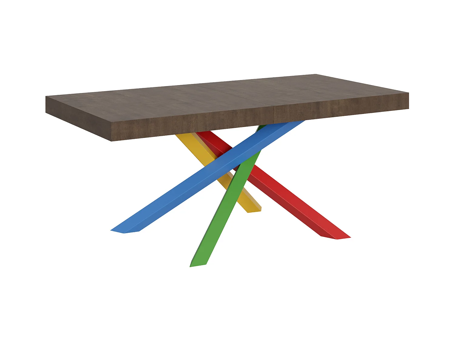 Table extensible 90x180/284 cm Volantis Noyer cadre 4/B
