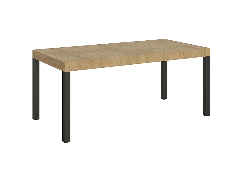 Ausziehbarer Tisch 90x180/440 cm Everyday Gestell Eiche Natur Anthrazit
