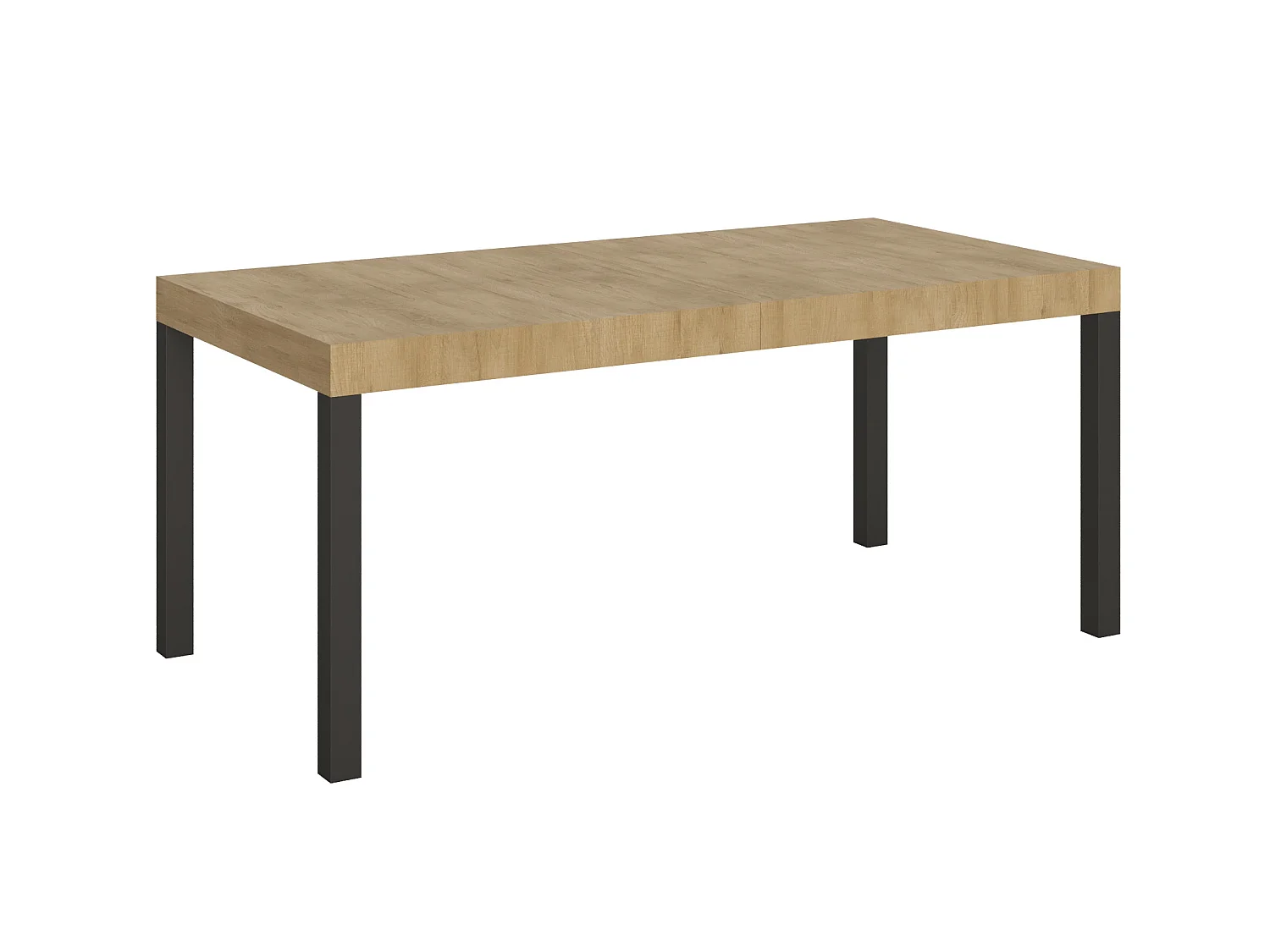 Ausziehtisch 180/440x90 cm Everyday Eiche Natur Tischbeine Anthrazit