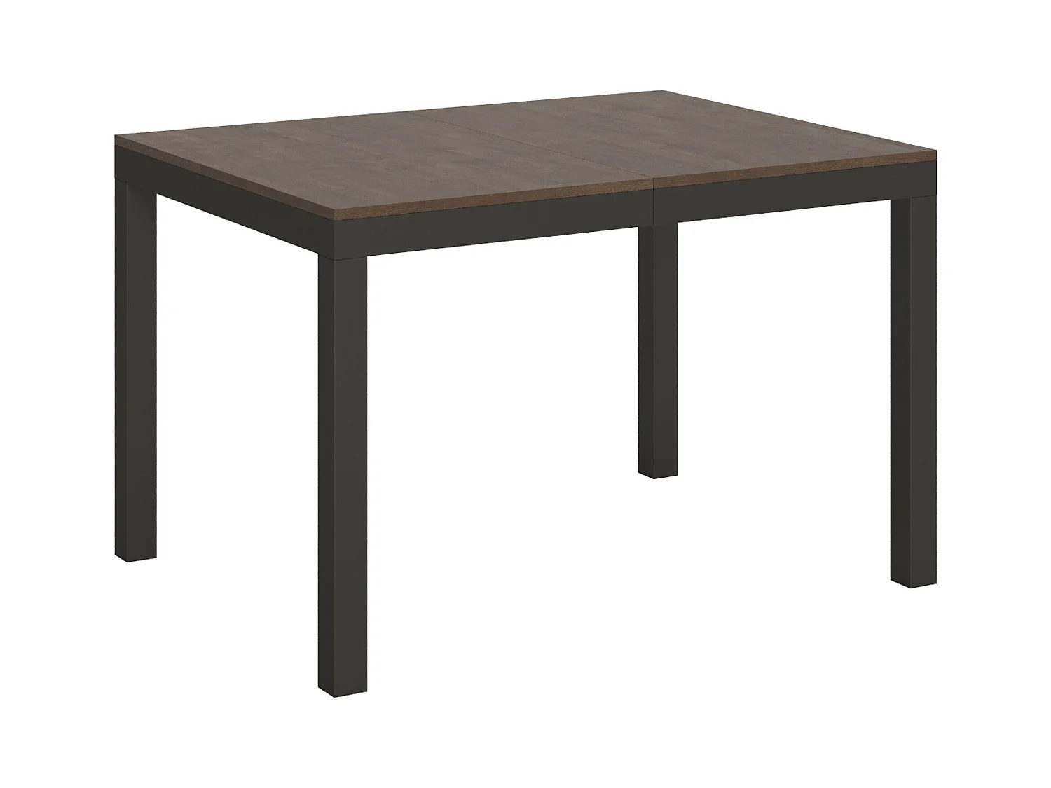 Karry evolution uitschuifbare eettafel-Kleur Bruin-Steun 2 voet-Uitschuifbare breedte