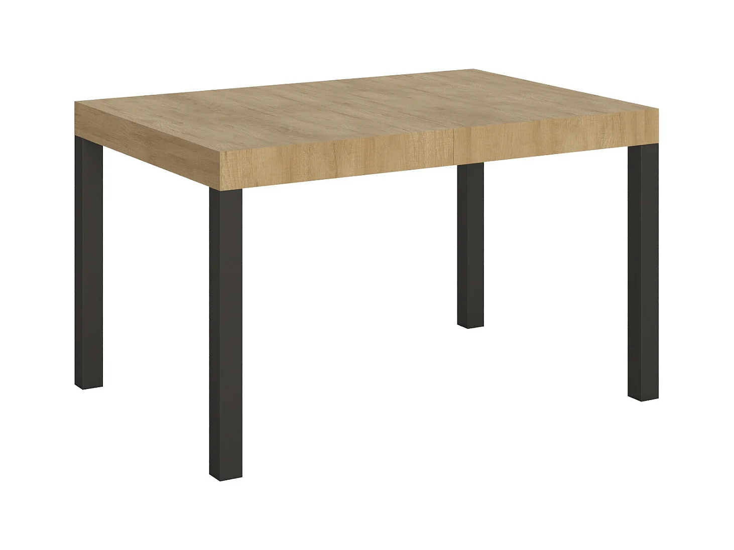 Table extensible 90x130/390 cm Everyday Chêne Nature cadre Anthracite
