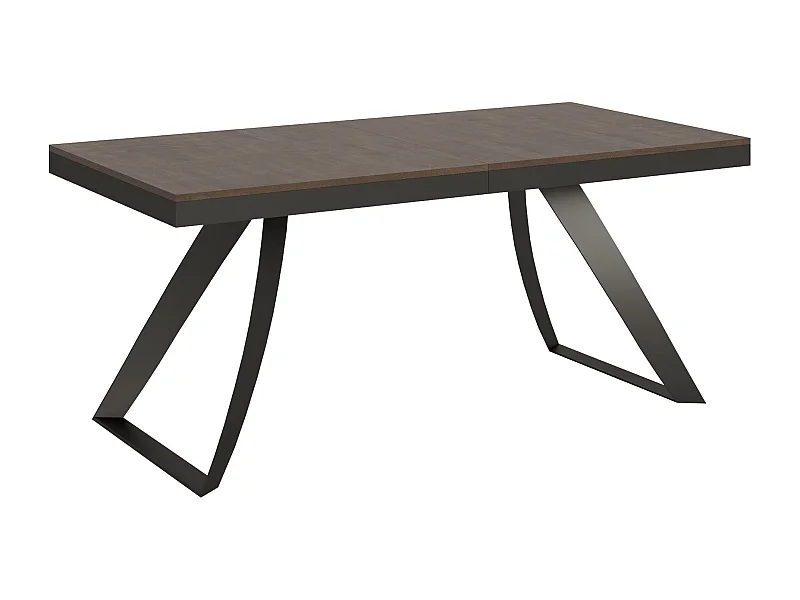 Mesa extensible 90x180/284 cm Proxy Evolution Nogal estructura Antracita