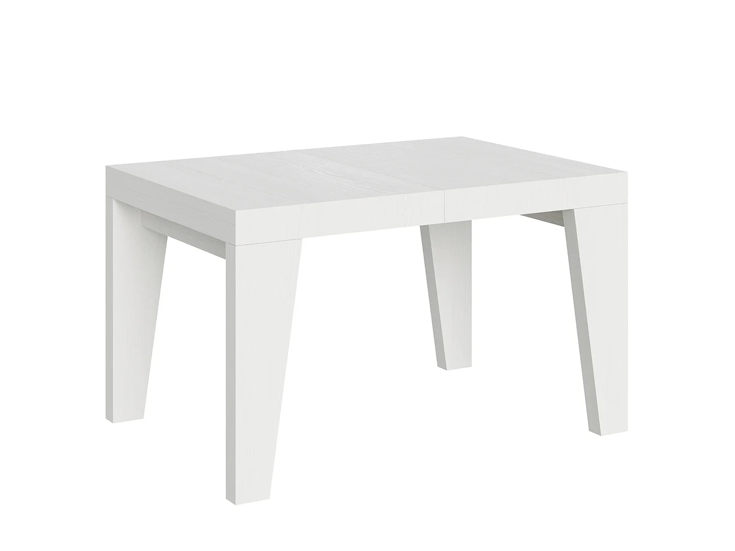 Table extensible 130/390x90 cm Naxy frêne blanc