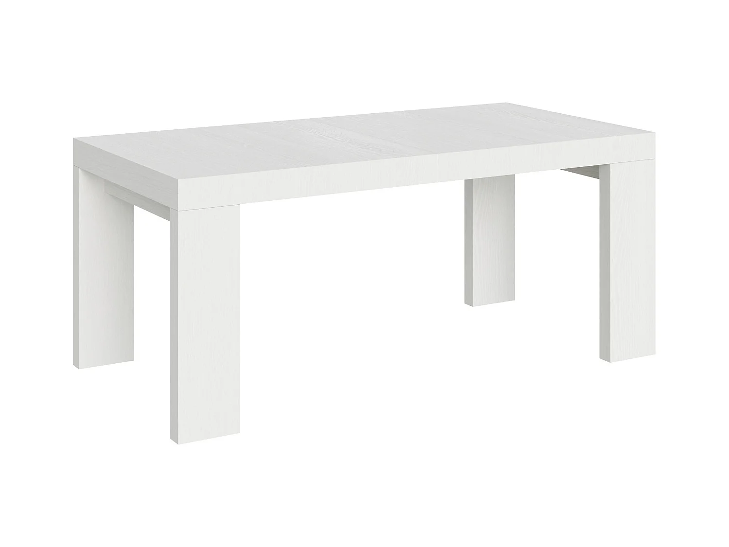 Table extensible 90x180/440 cm Roxell Frêne Blanc