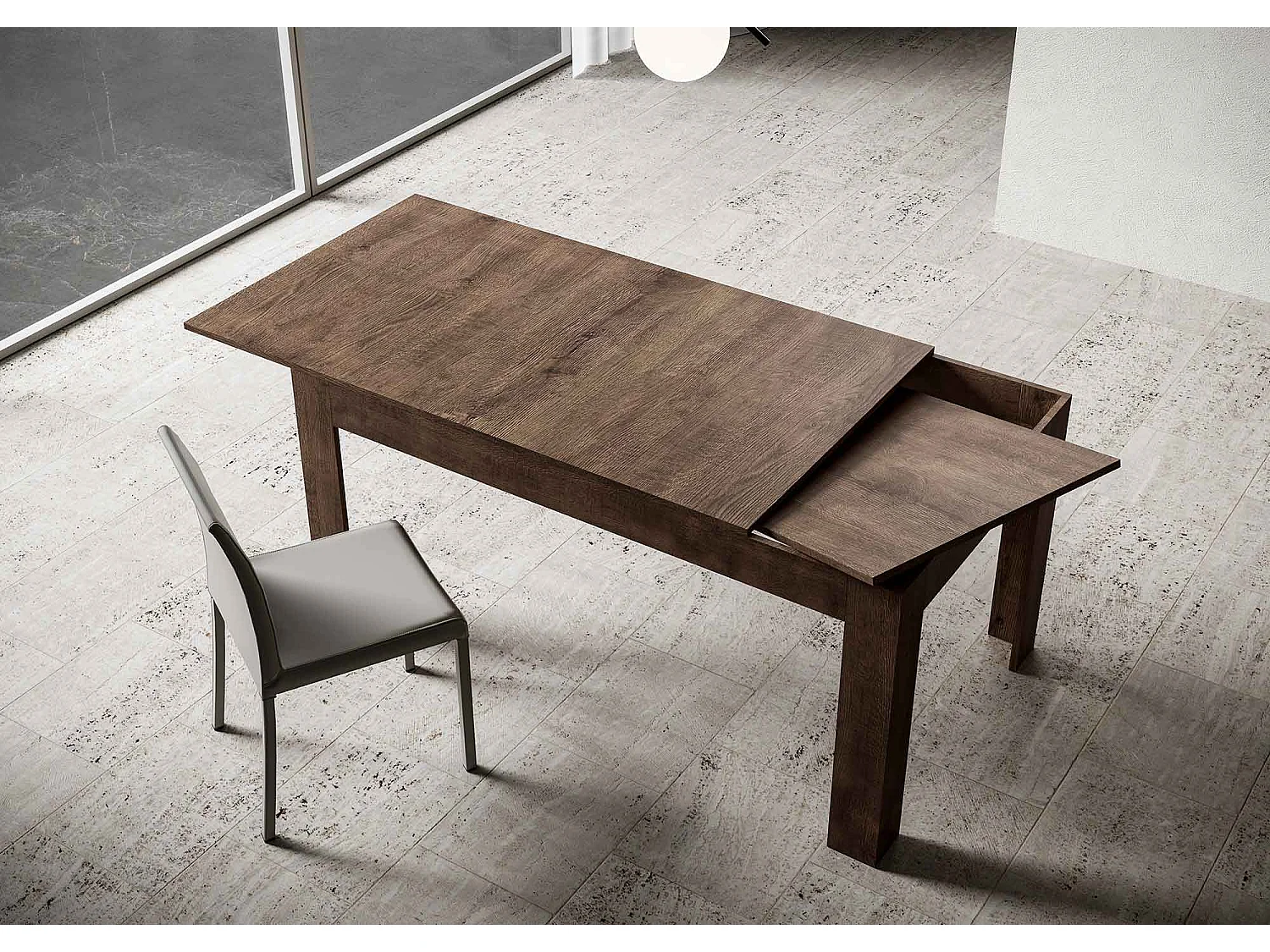 Mesa de jantar extensível 90x120/180 cm Bibi Nogueira