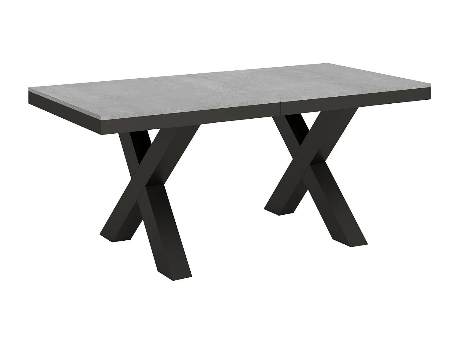 Uitschuifbare tafel 90x180/440 cm Traffic Evolution cement frame antraciet
