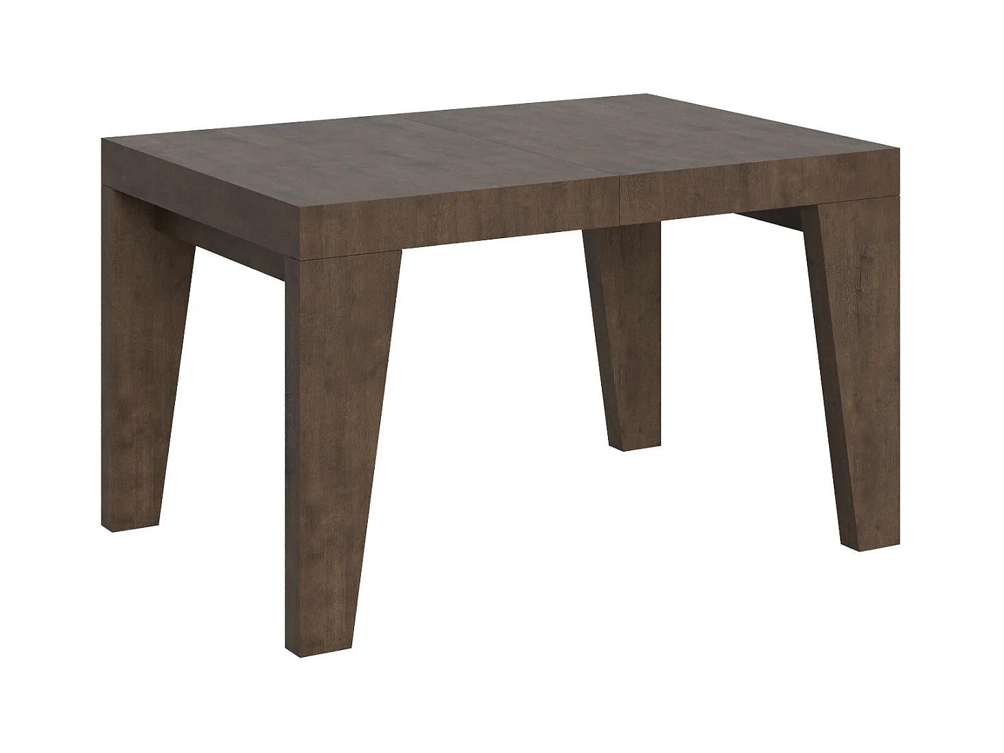 Naxo uitschuifbare houten eettafel-Kleur Bruin-Steun 2 voet-Verlengsnoeren -Uitschuifbare breedte