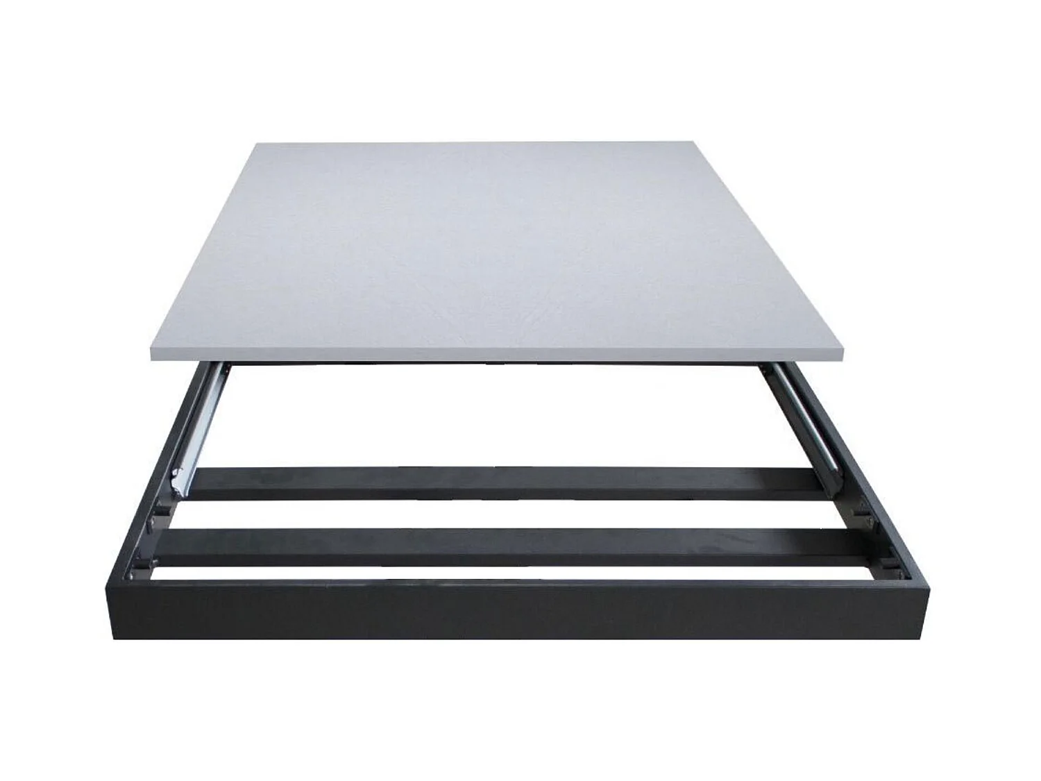 Table extensible 90x160/220 cm Cumar Chêne Nature cadre Anthracite