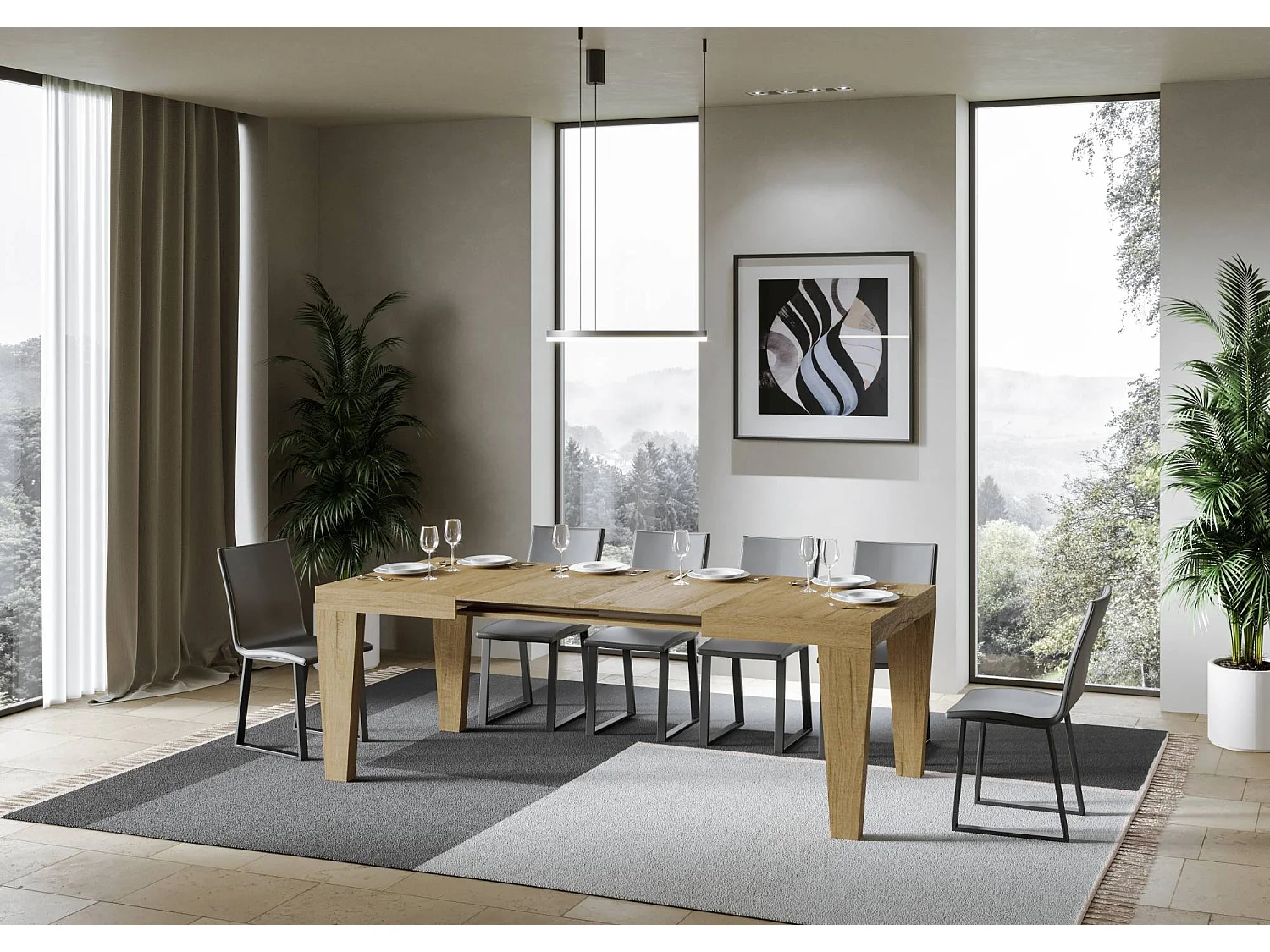 Udtræksbord 90x130/234 cm Spimbo Eg Natur