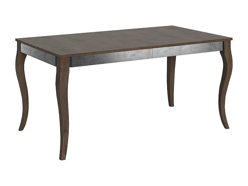 Table extensible 90x160/264 cm Olanda Iron Noyer cadre gris