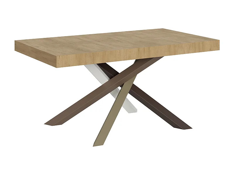 Ausziehbarer Tisch 90x160/264 cm Volantis Quercia Natura Gestell 4/C