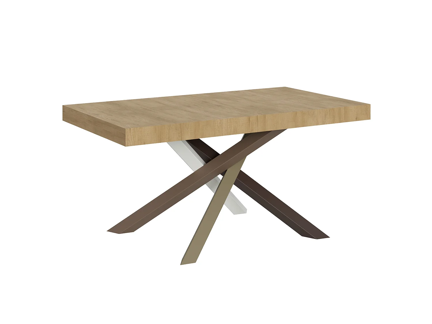 Ausziehtisch 160/264x90 cm Volantis Eiche Natur Tischbeinein 4/C Farbkombination