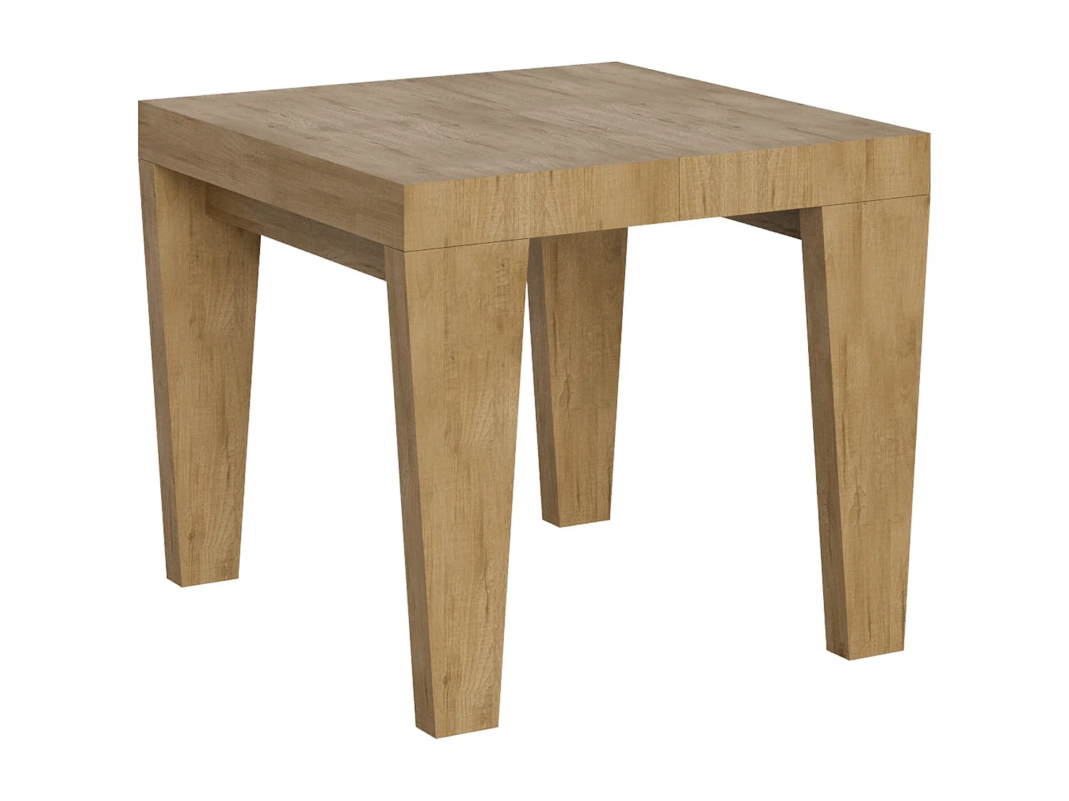 Uitschuifbare tafel 90/246x90 cm Spimbo natuur eiken