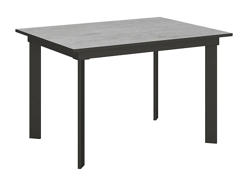 Uitschuifbare tafel 90x120/180 cm Cumar cement frame antraciet