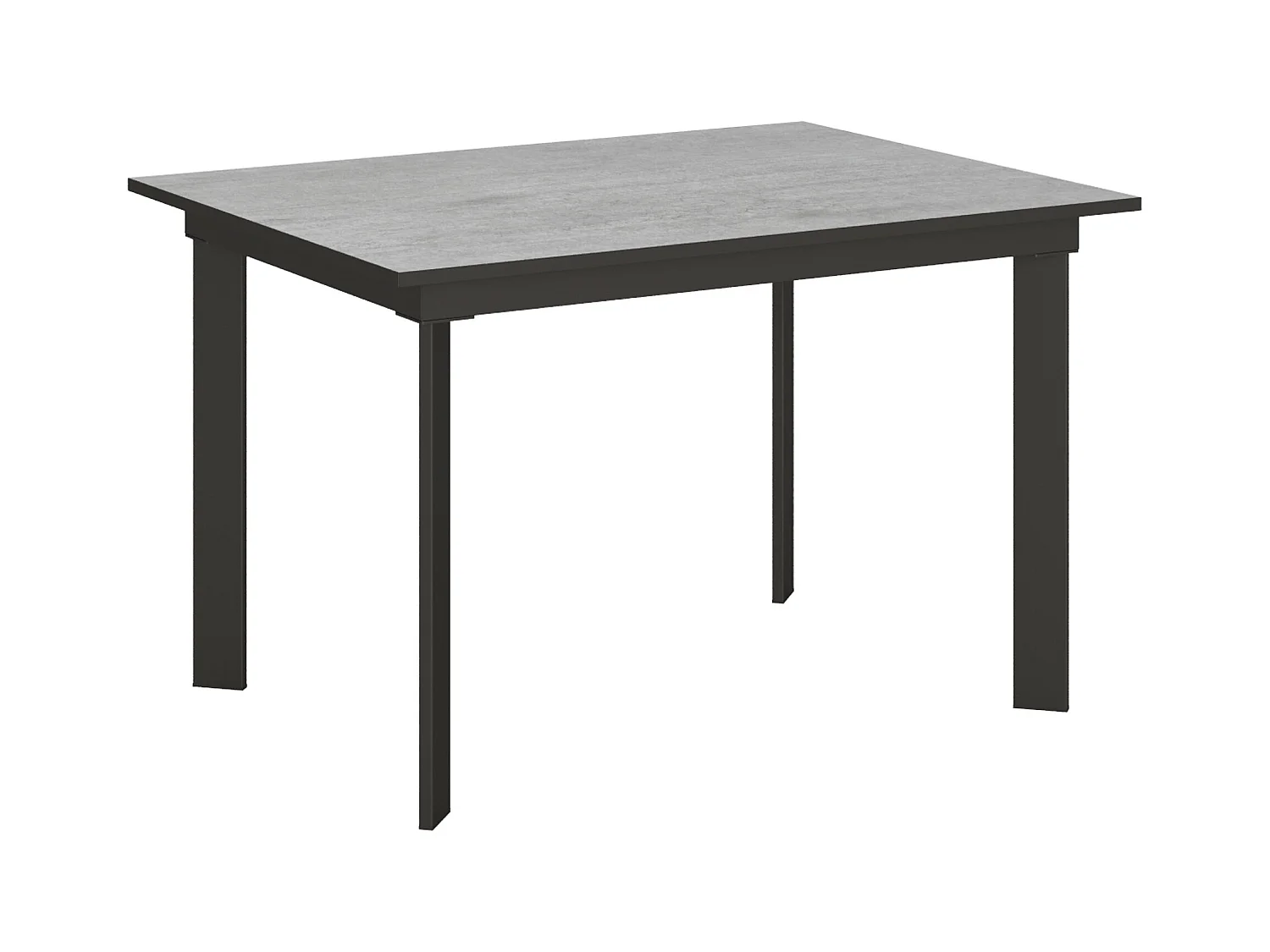 Uitschuifbare tafel 90x120/180 cm Cumar cement frame antraciet