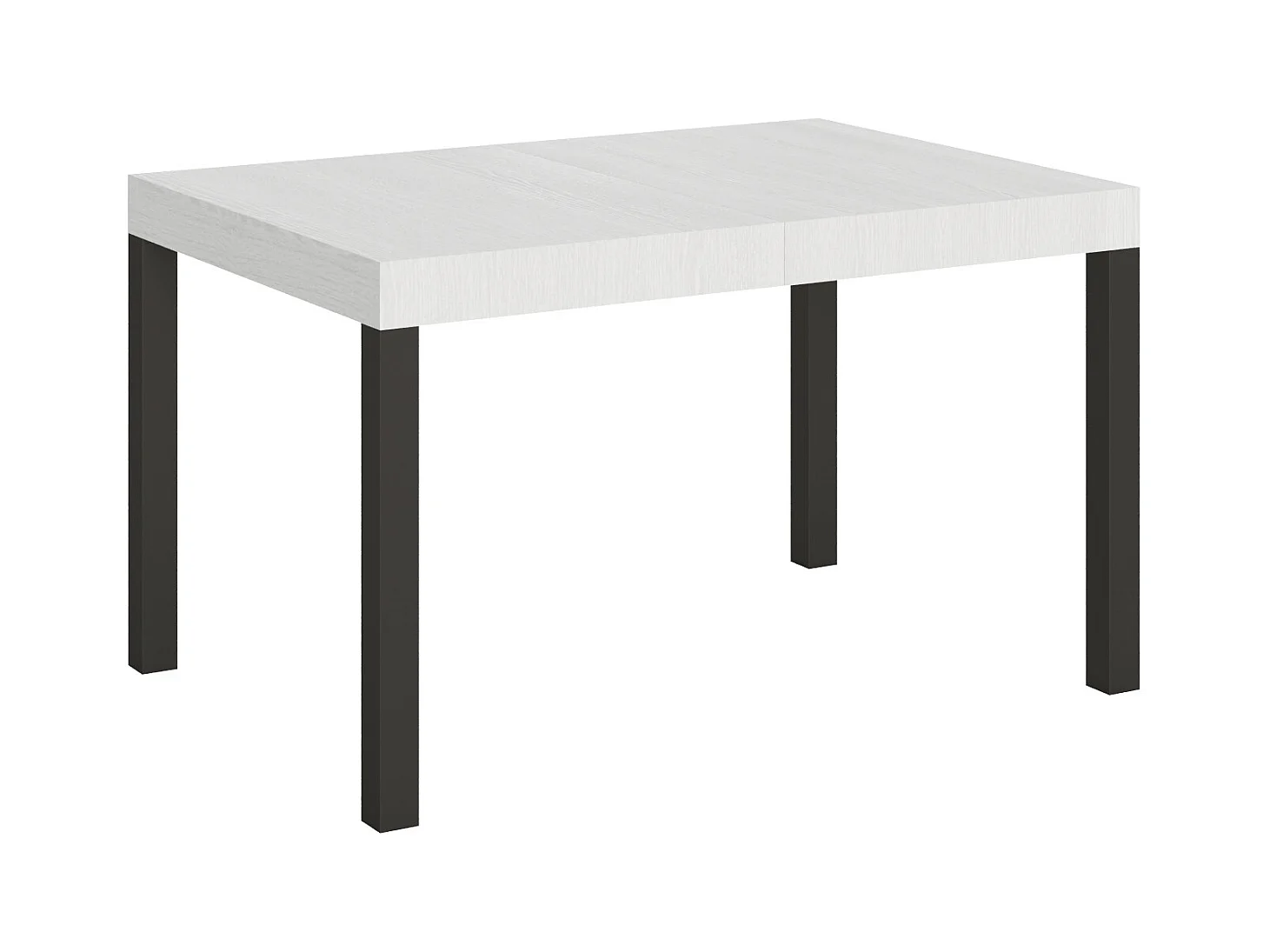 Table extensible 90x130/234 cm Everyday Frêne Blanc cadre Anthracite