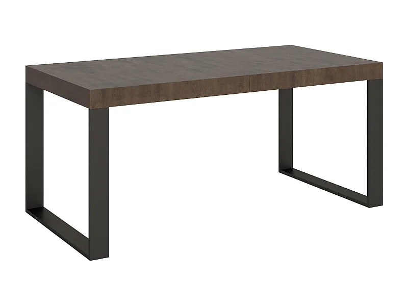 Tavolo allungabile 180/440x90 cm Tecno noce gambe antracite