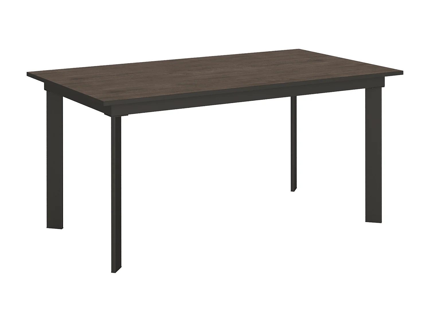 Mesa extensible 90x160/220 cm Cumar Nogal estructura Antracita