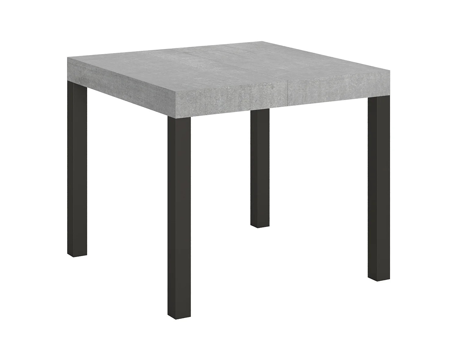 Ausziehtisch 90/246x90 cm Everyday Zement Tischbeine Anthrazit