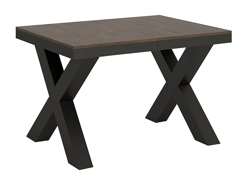 Table extensible 90x120/224 cm Traffic Evolution Noyer cadre Anthracite
