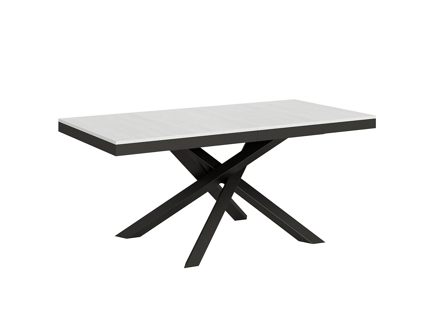 Volantis Evolution Extendable Table 90x180/440 cm White Ash Anthracite Frame