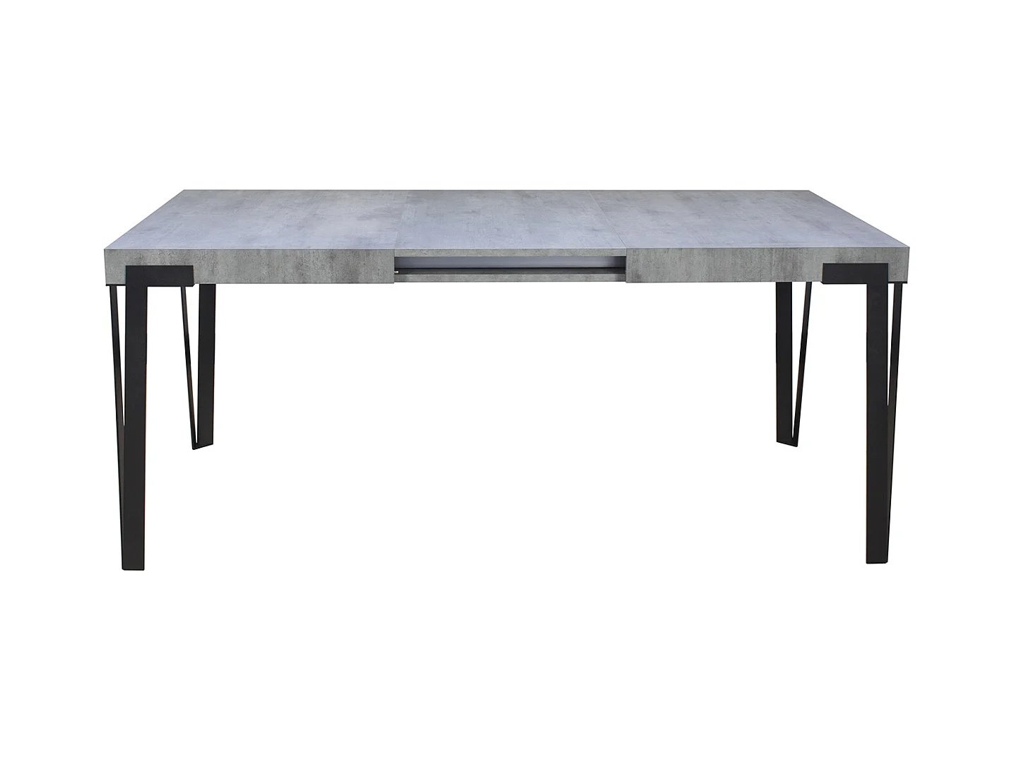 Table extensible 90x130/234 cm Rio Gris Béton cadre Anthracite