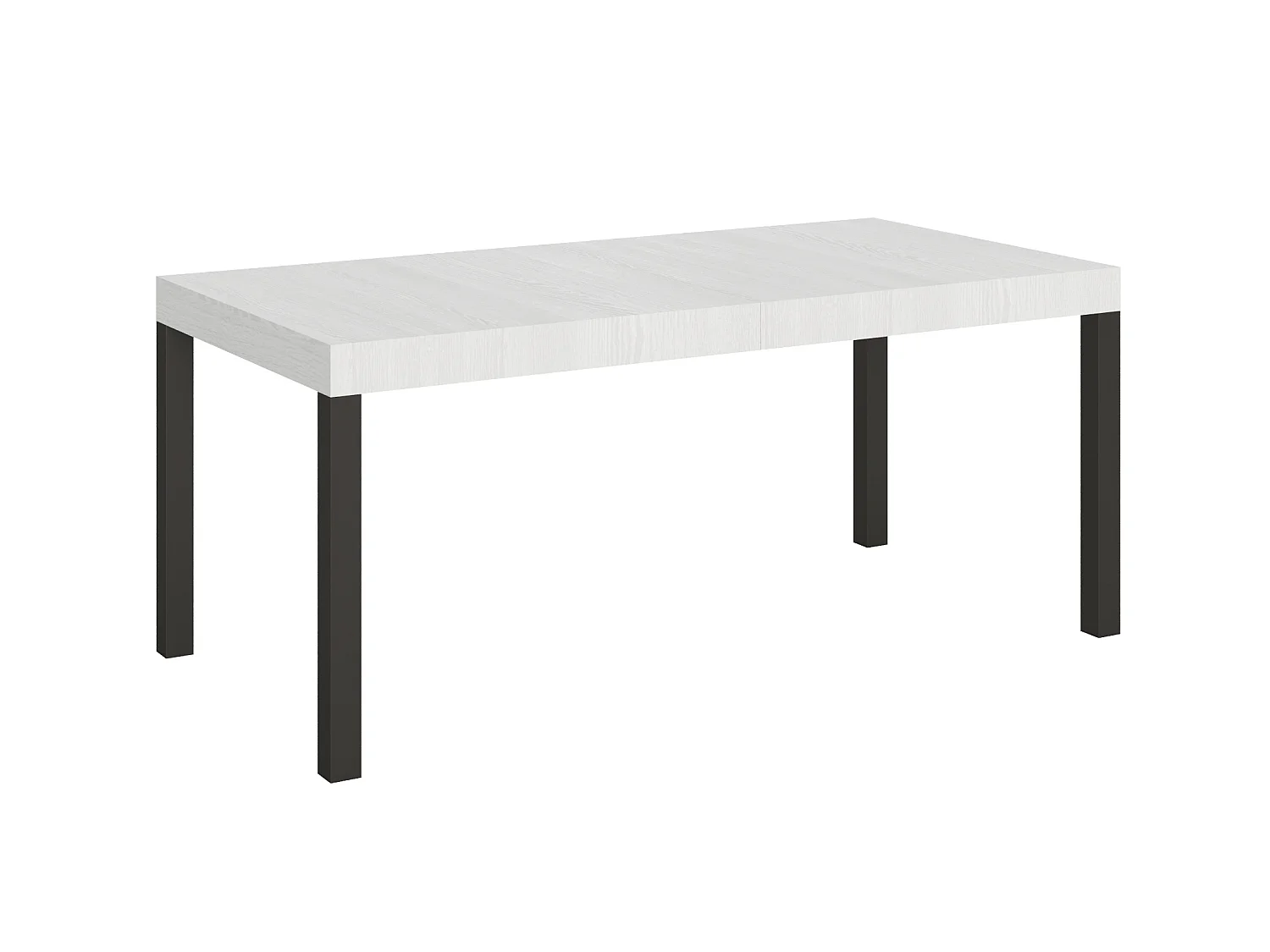 Ausziehtisch 180/440x90 cm Everyday Esche weiß Tischbeine Anthrazit