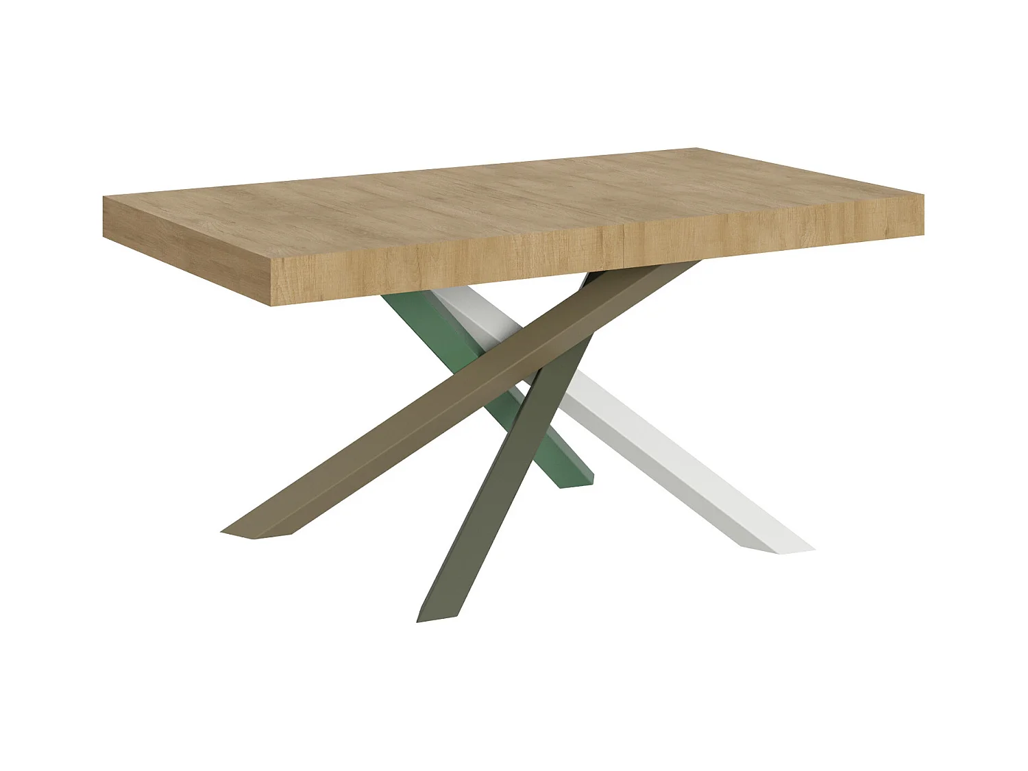 Table extensible 90x160/420 cm Volantis Chêne Nature cadre 4/A