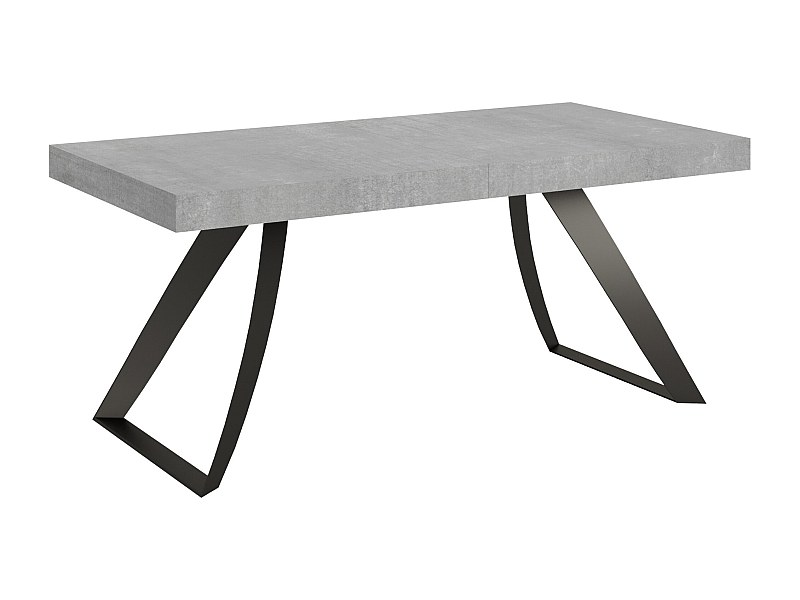 Mesa extensible 90x180/284 cm Proxy Cemento estructura Antracita