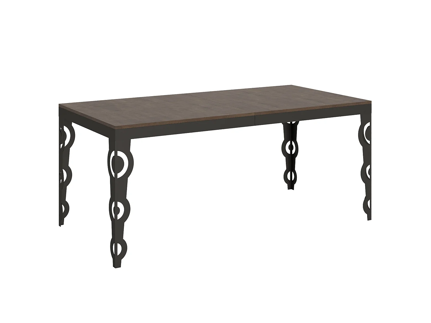Karamay Evolution Udtræksbord 90x180/284 cm Valnød Antracit Stel