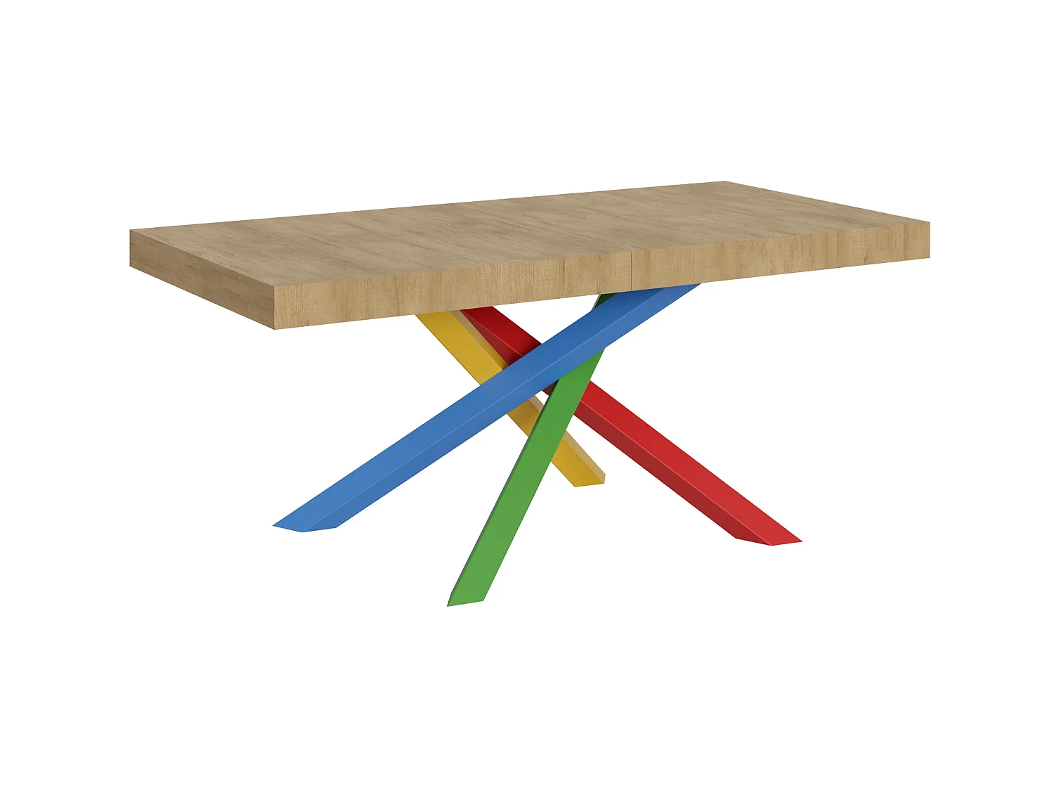 Udtræksbord 90x180/440 cm Volantis Naturlig Eg stel 4/B